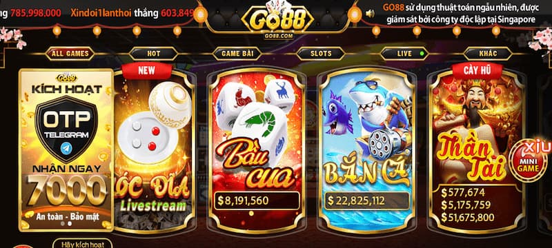 Bầu cua mini GO88 Bầu cua mini GO88